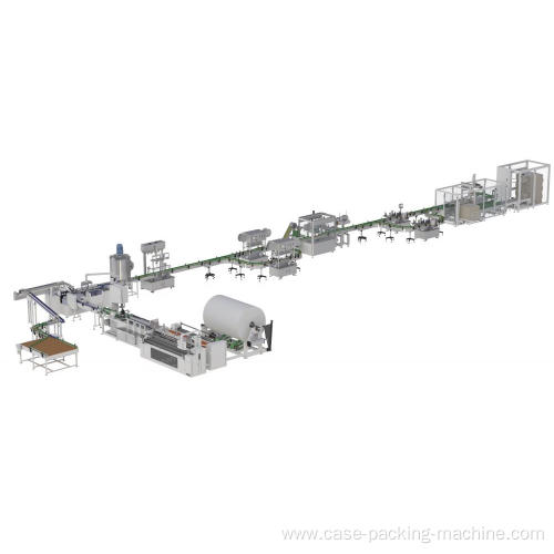 Lymph Drainage Pressotherapy Machine full automatic canister wipes making filling sealing labeling case packing and palletizing prodution line Supplier